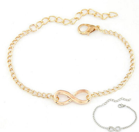 Charm 8 Shape Jewelry Infinity Bracelet