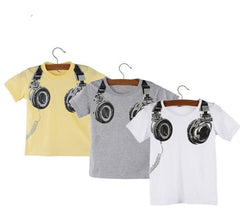 Clothing Casual 3D Headphone Short Sleeve