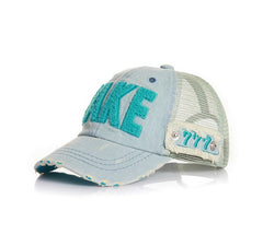 Denim Letters Embroidery Child Baseball Cap