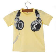 Clothing Casual 3D Headphone Short Sleeve