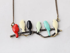 Lovely Bird On Branch Necklace Fashion Pendant