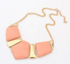 Jewelry Female Big Imitation Gem Stone Necklace