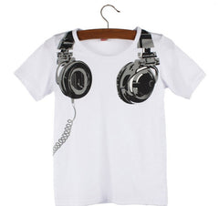 Clothing Casual 3D Headphone Short Sleeve