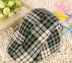 Toddler Flax Cap Newsboy Ivy Hat Classic Plaid hat