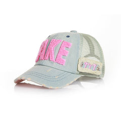 Denim Letters Embroidery Child Baseball Cap