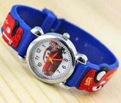 3D Cartoon Super Red Cars Watch