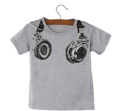 Clothing Casual 3D Headphone Short Sleeve