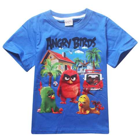 Cartoon Angry Children T Shirts Birds