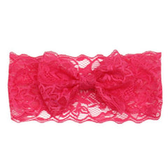 Lace Big Bow Wrap Headband