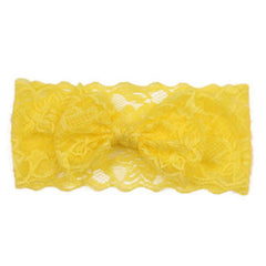 Lace Big Bow Wrap Headband