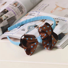 Polka Dot Brown Headband